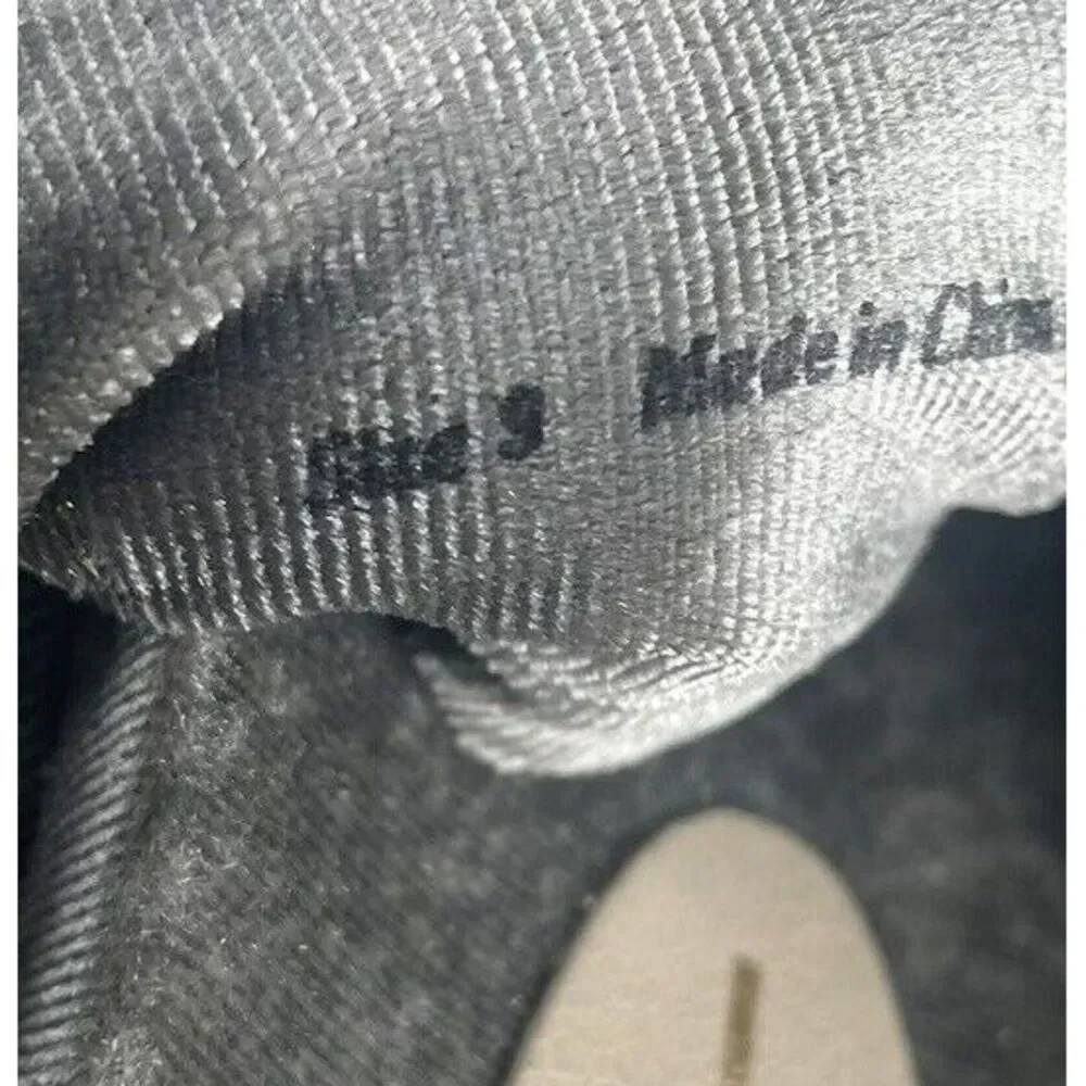 Dolce Vita Velvet Gray Slip On‎ Women's Shoes Braided Heel Size 9